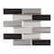 Andova Tiles SAMPLE-Daazen Borealis 2 in. x 6 in. Glass Mosaic Wall Tile SAM-ANDDAA975 - alternate 1
